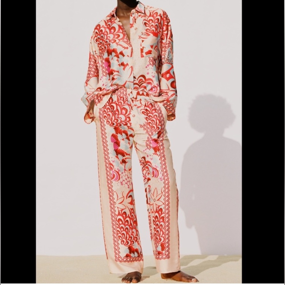 Zara flowy matching set